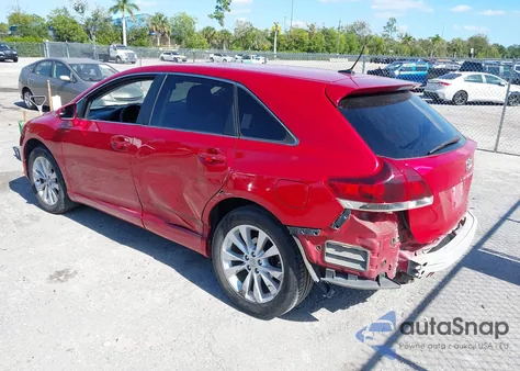 2013 Toyota Venza Le/Xle из США, поврежденный, VIN 4T3ZA3BB3DU066516